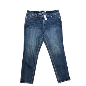 *NEW* 20 - Women's Seven 7 - Y2K Style Blue Straight Leg Jeans Orig $99.95